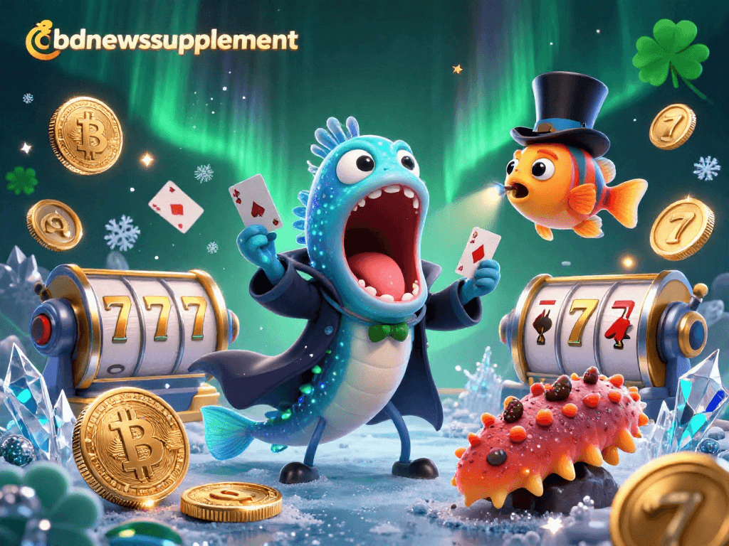 Engage in gambling excitement with cbdnewssupplement as bioluminescent characters showcase thrilling slot games and poker.