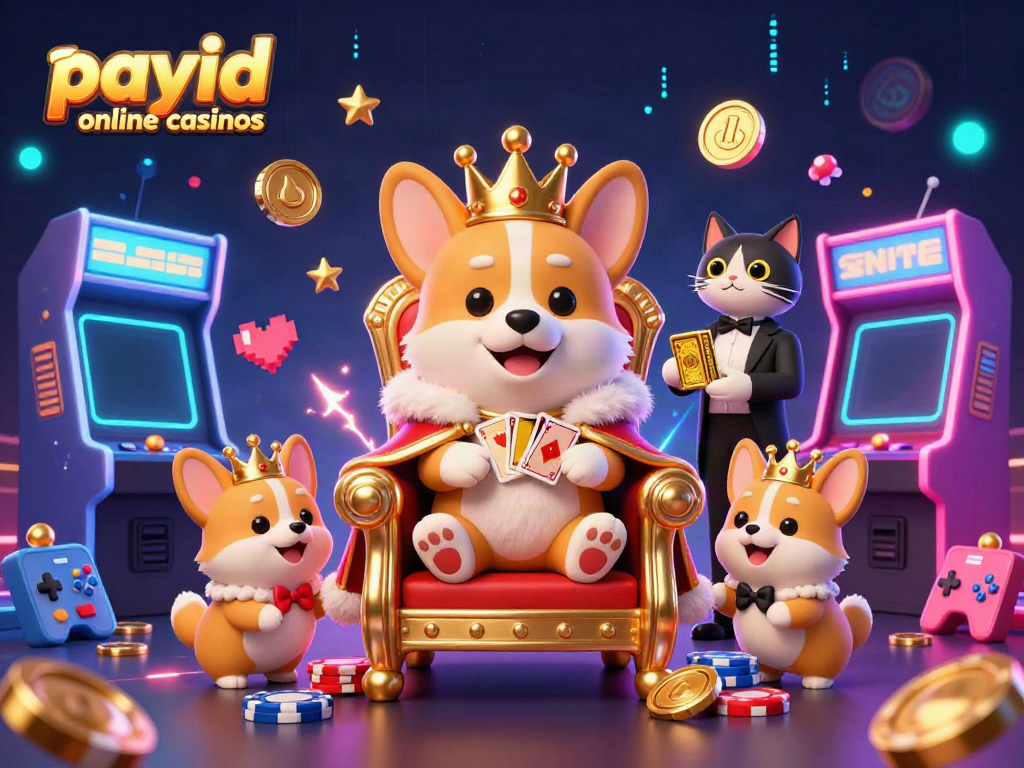Engage with payid online casinos featuring vibrant 3D cartoon royal corgi and exhilarating gaming elements.