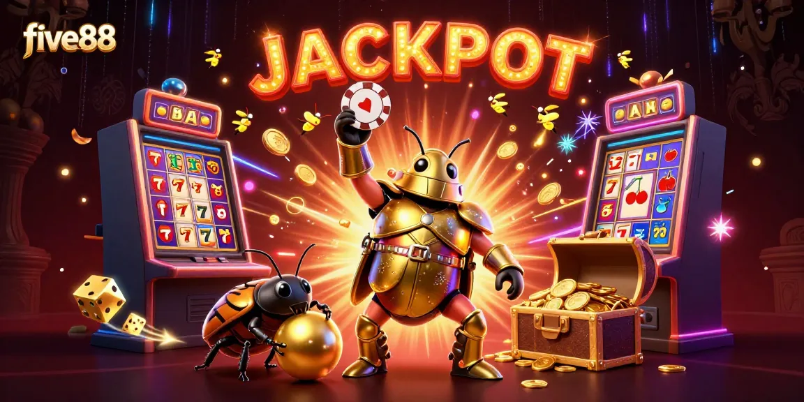Win big with five88 casino in this vibrant, dynamic 3D illustration.