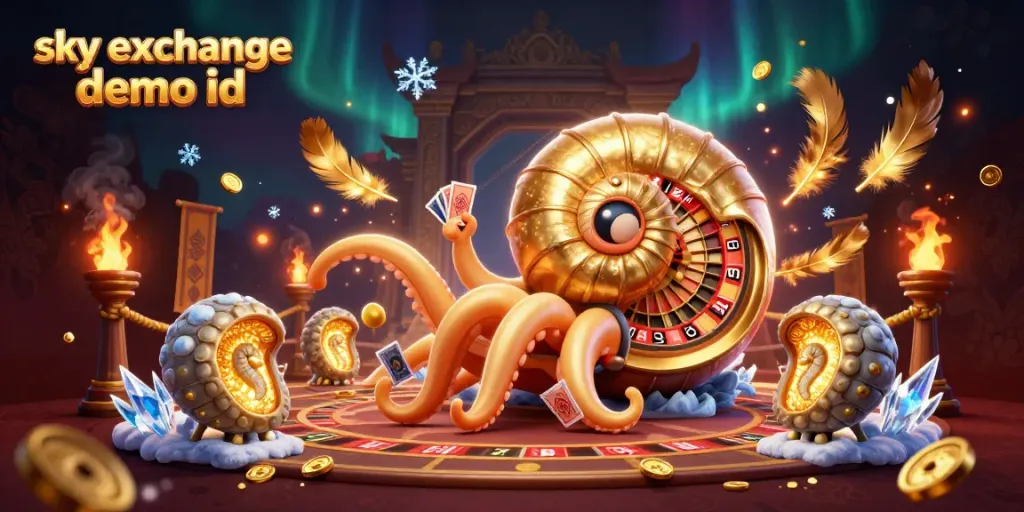 Engage with the sky exchange demo id in a vibrant 3D casino scene filled with rich details.