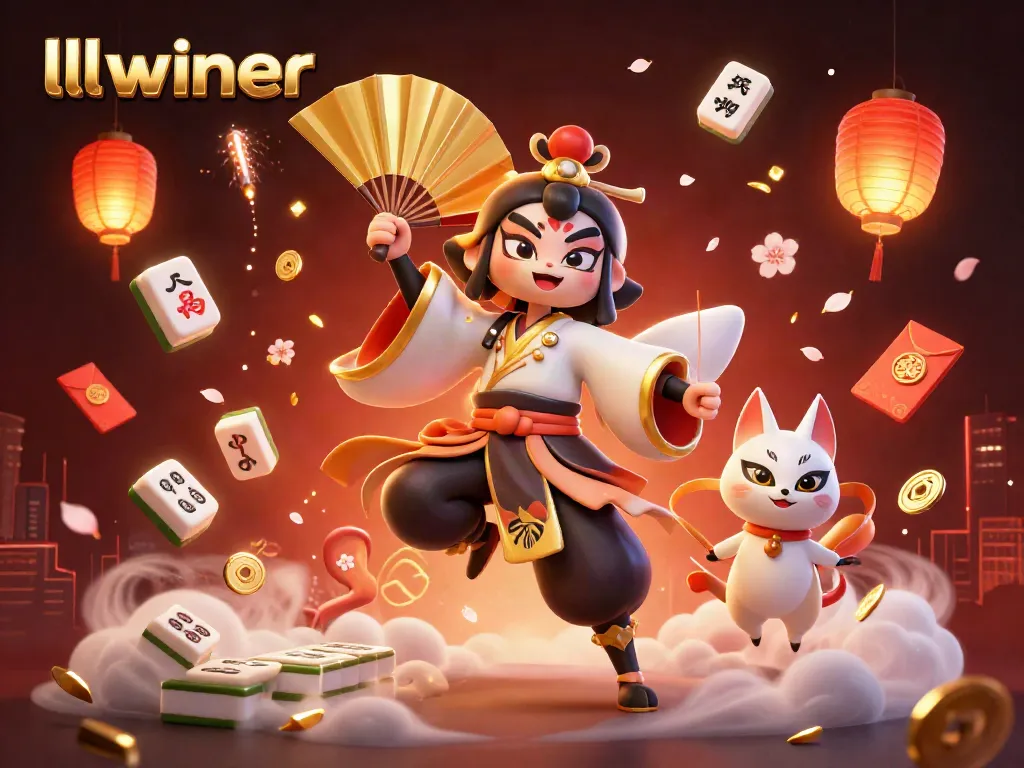 Engage with thrilling gaming moments at llwiner, featuring immersive 3D cartoon characters and festive elements.
