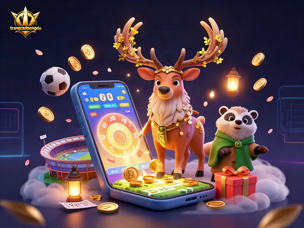 Explore winning strategies with trangcadobongda in immersive sports betting illustration.