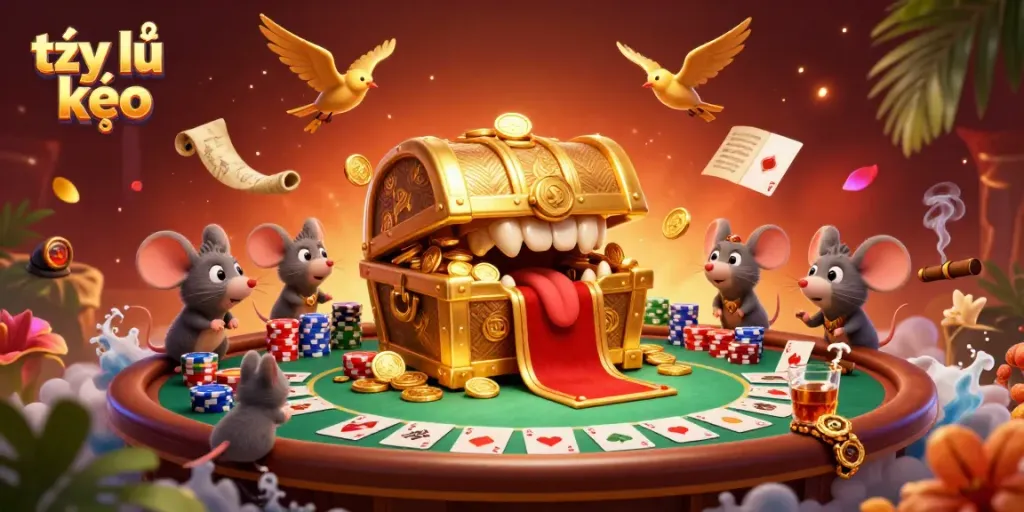 Experience thrilling tỷ lệ kèo updates with immersive visuals in this vibrant casino scene.