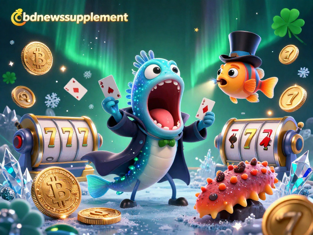 Engage in gambling excitement with cbdnewssupplement as bioluminescent characters showcase thrilling slot games and poker.