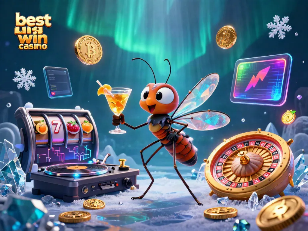 Experience the excitement of the best big win casino with a vibrant 3D casino illustration showcasing unique characters and elements.