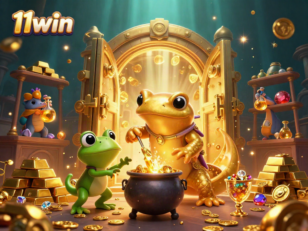 Experience the thrill of 11win with captivating gold alchemy, bringing fortune in a dynamic casino atmosphere.