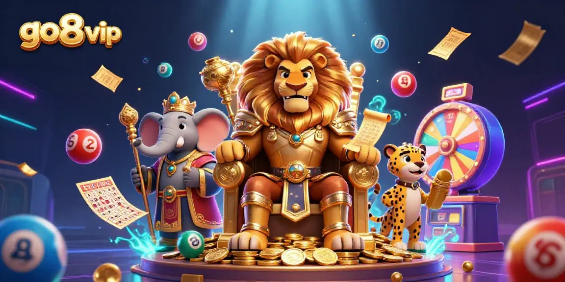 Engage in thrilling gameplay at go8 vip, surrounded by animated casino elements showcasing excitement.